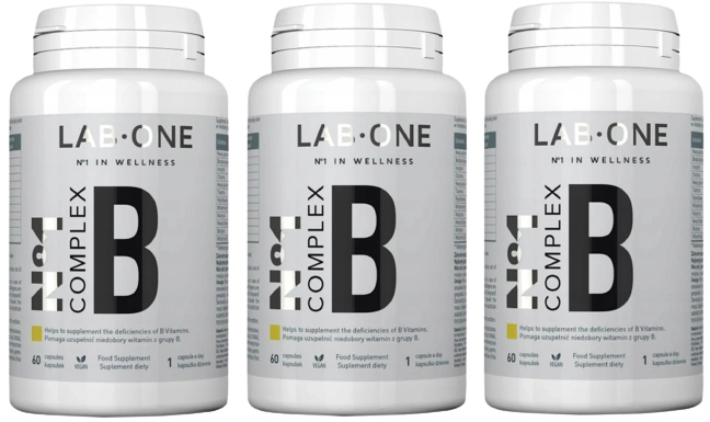 Витамины группы B Lab One N1 Complex B, с холином и инозитолом, 3 упаковки по 60 капсул