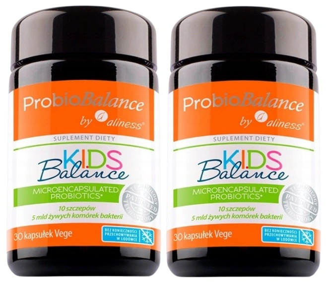 Пробиотик для детей Aliness ProbioBalance Kids Balance 5 млрд, с 1 года, 2 упаковки по 30 капсул