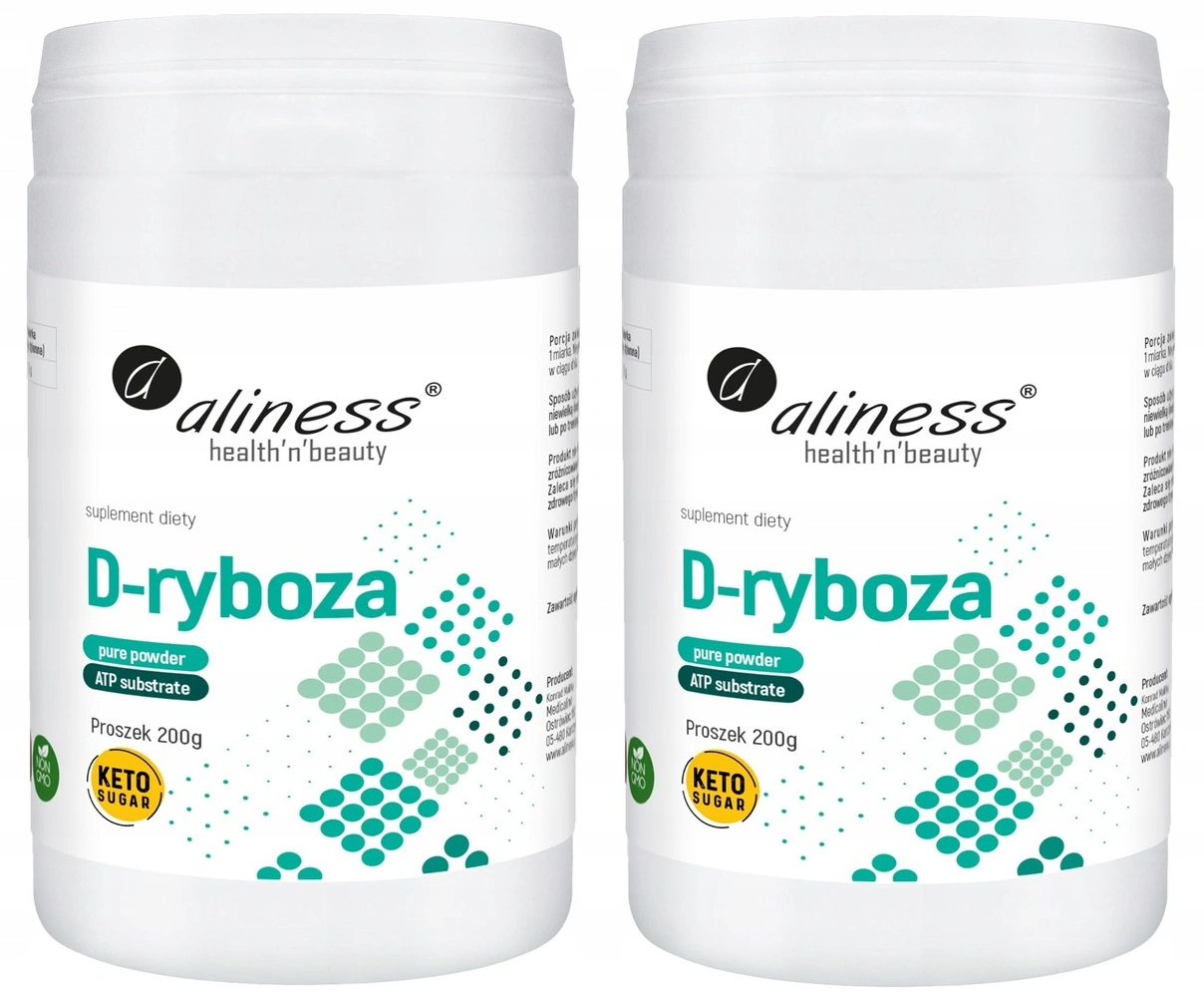 D-рибоза Aliness, порошок, 2 упаковки по 200 г