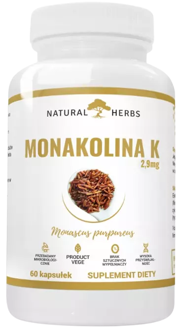 Красный дрожжевой рис AltoPharma, монаколин K 2,9 мг, 60 капсул