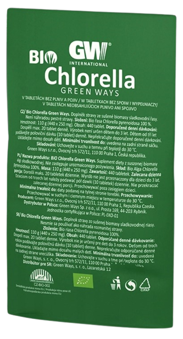 Хлорелла Green Ways BIO Chlorella, таблетки, 1 саше