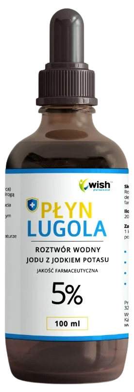 Раствор Люголя Wish 5%, йод и йодид калия, 100 мл