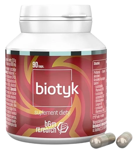 Пробиотик Botamed Biotyk, 4 штамма, для микробиома кишечника, 90 капсул