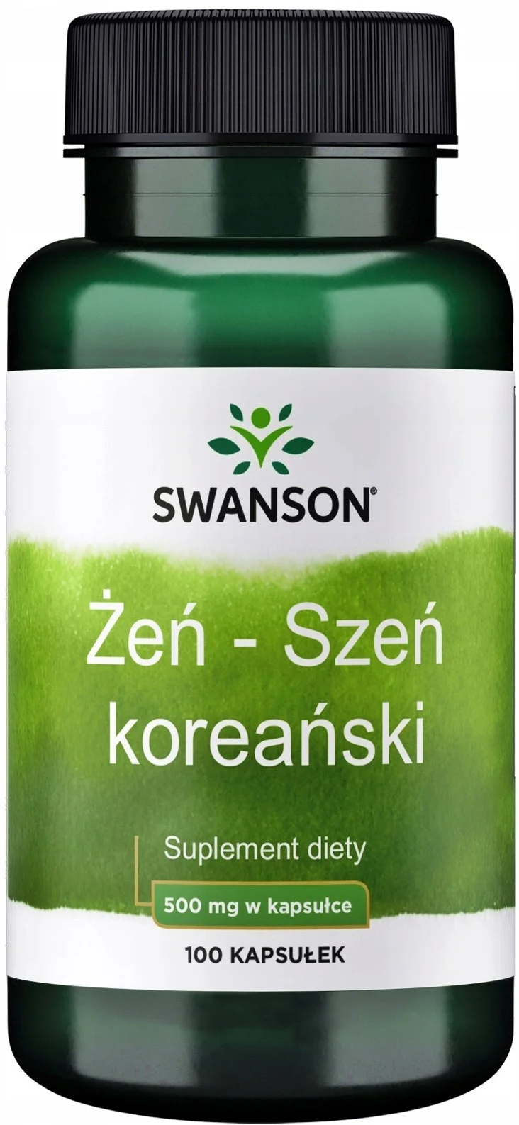 Женьшень корейский Swanson Korean Ginseng 500 мг, 100 капсул