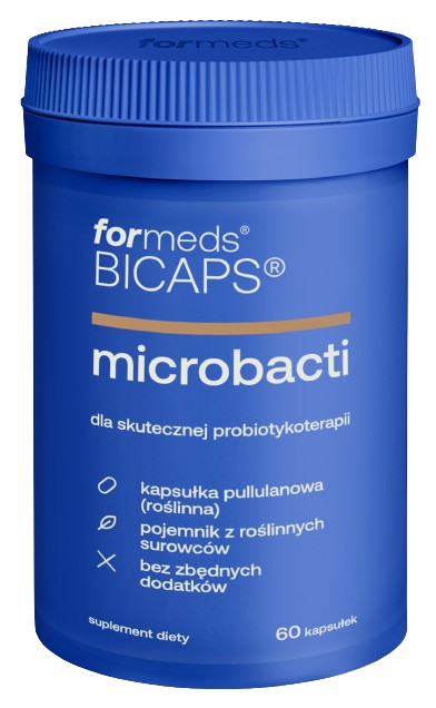 Пробиотик ForMeds Bicaps MicroBacti, 8 млрд КОЕ, с инулином, 60 капсул