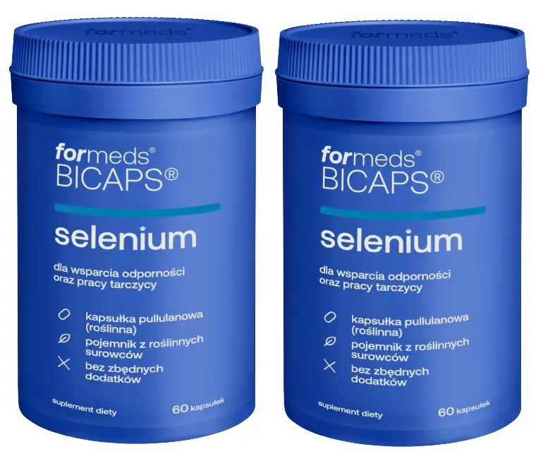 Селен ForMeds Bicaps Selenium 200 мкг, L-селенометионин, 2 упаковки по 60 капсул