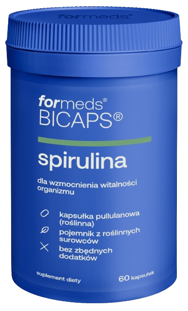Спирулина ForMeds Bicaps Spirulina 530 мг, гавайская, 60 капсул