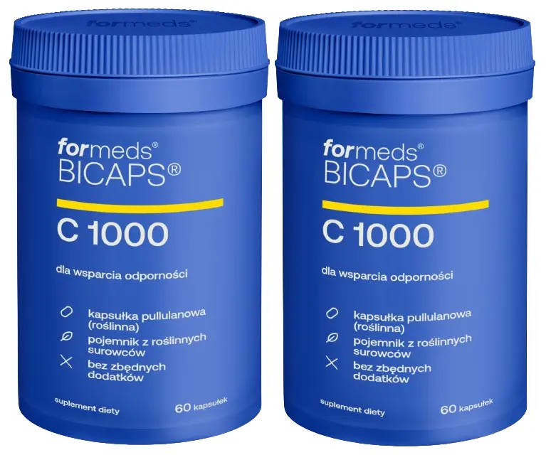 Витамин C ForMeds Bicaps C 1000 мг, 2 упаковки по 60 капсул