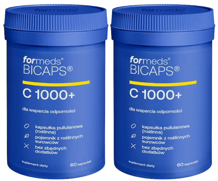 Витамин C ForMeds Bicaps C1000+ с гесперидином, 2 упаковки по 60 капсул