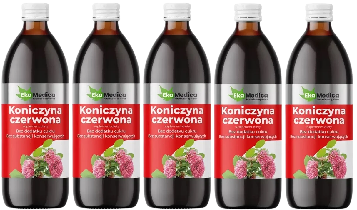 Красный клевер EkaMedica, при менопаузе, жидкость, набор 5 шт по 0,5 л